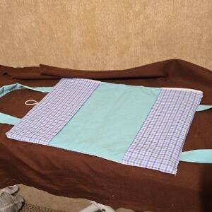 Blue and Green Checkered Bible Cover.